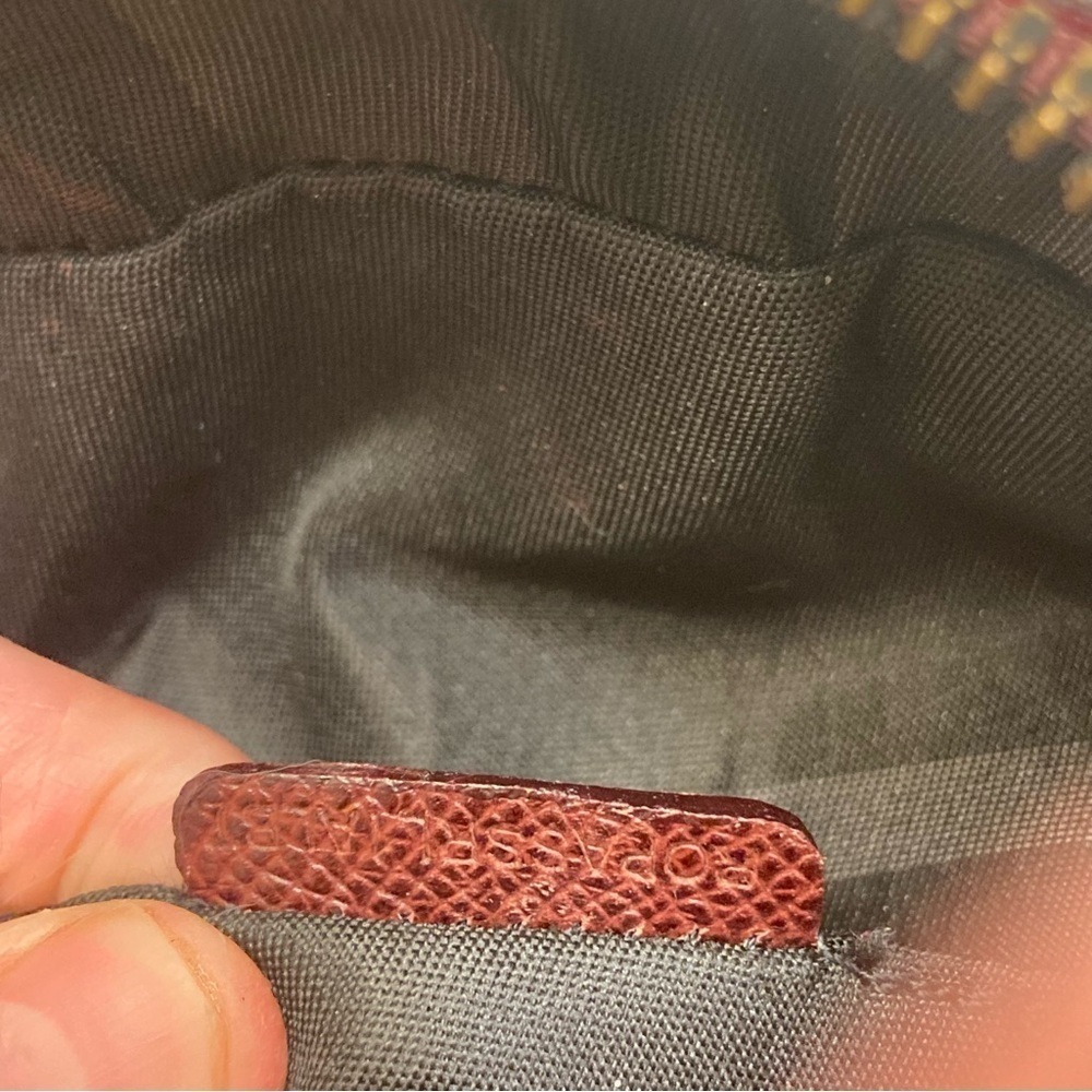 Burberry unisex burgundy maroon messenger bag - Picture 15 of 16